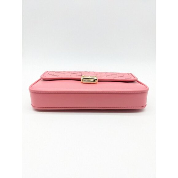 MICHAEL KORS Bradshaw woven leather women's crossbody shoulder bag -TEA ROSE - Picture 10 of 16